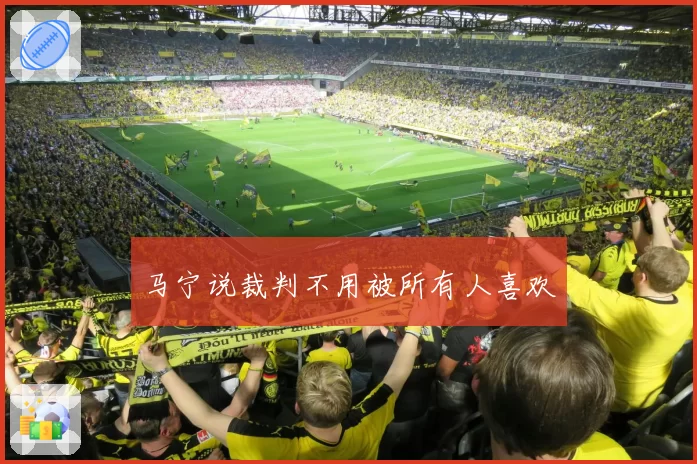 马宁说裁判不用被所有人喜欢